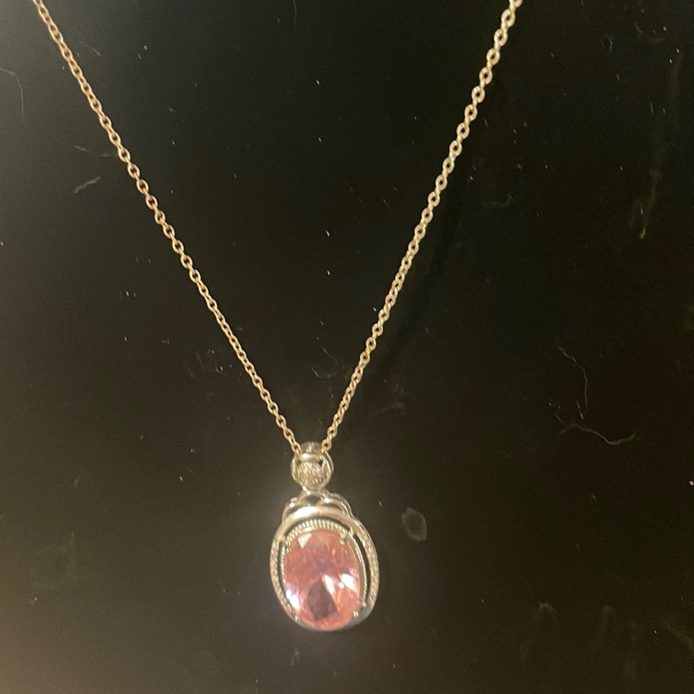 Sterling Silver pink pendant from Nordstrom new no tags